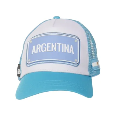 Trucker pet (Blauw, Wit) van John Hatter & Co Katoen, Polyester