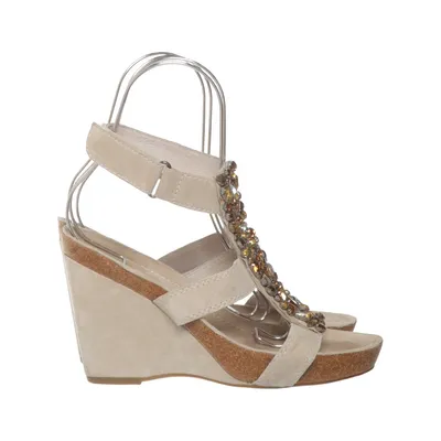 Sleehakken (Beige) van Apepazza Leer
