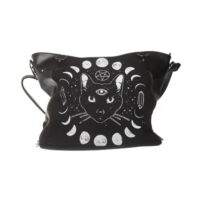 Sac à bandoulière (Noir, Blanc) de Banned Coton, Polyester, Polyuréthane