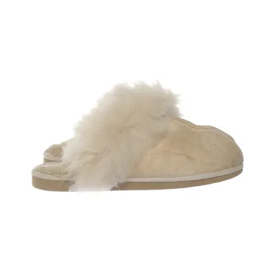 Chaussons (Beige) de Peer of Sweden Cuir, Laine