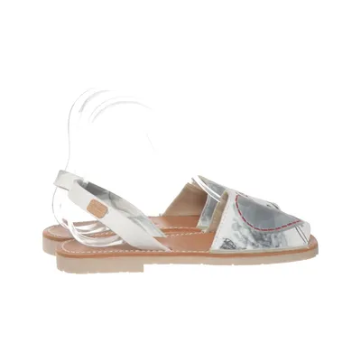 Sandales (Blanc, Multicolore) de Castell Cuir