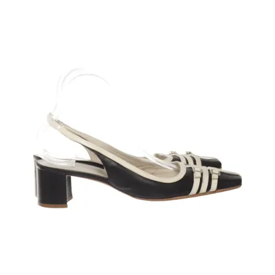 Escarpins (Noir, Blanc) de Unisa Cuir