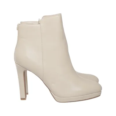 Stövletter (Beige) från Buffalo Bomull, Skinn, Polyester