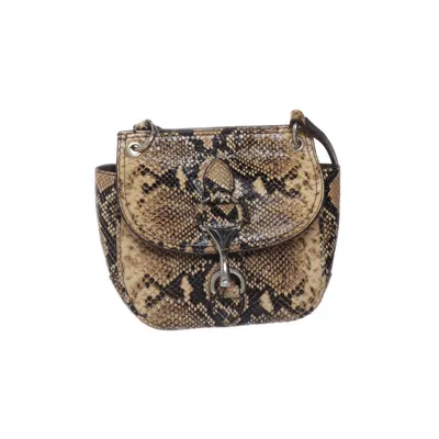 Axelremsväska (Beige, Svart) från Massimo Dutti Skinn, Bomull