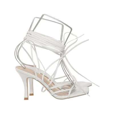 Sandales à talons hauts (Blanc)