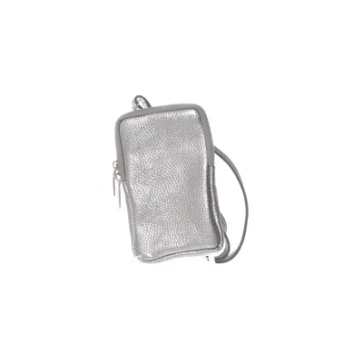 Shoulder-bag (Silver) from Borse in Pelle Leather