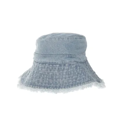 Bucket hat (Blauw) van Zara Katoen, Polyester