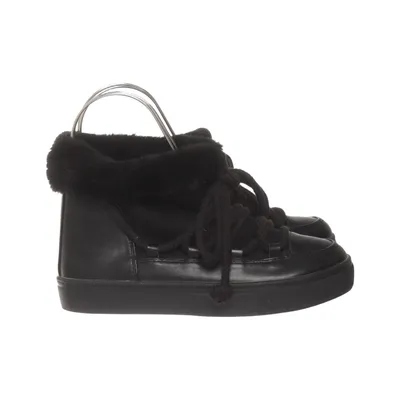 Laced boots (Black) from Ganni Faux leather