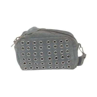 Sac à bandoulière (Bleu) de Hvisk Coton, Fibre métallique, Daim