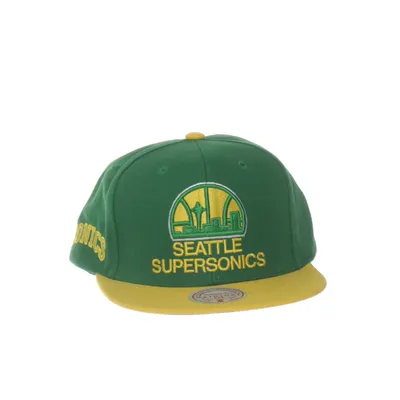 Keps (Grön, Gul) från Mitchell & Ness Polyester