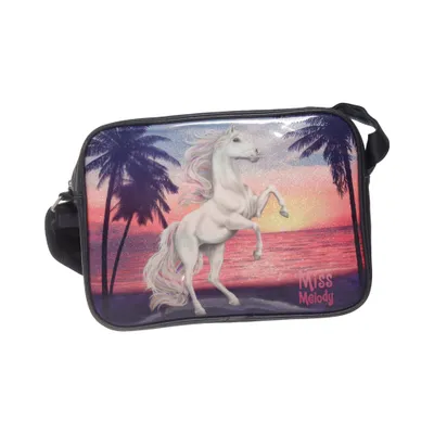 Sac à bandoulière (Noir, Multicolore) de Miss Melody Polyester