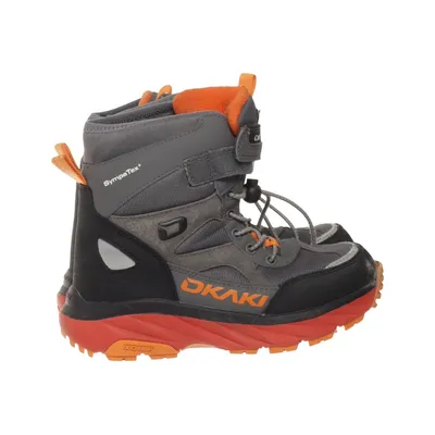 Laced boots (Gray, Black, Orange) from Okaki