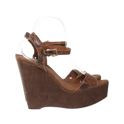 Wedges (Brown, Multicolored) from Javier Simorra Leather