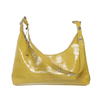 Axelremsväska (Gul) från Mango Polyester, Polyuretan