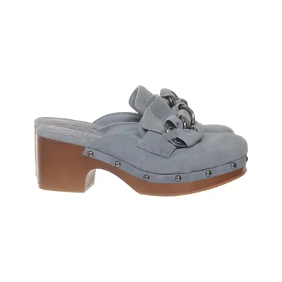 Sabots (Bleu) de Carmela Cuir