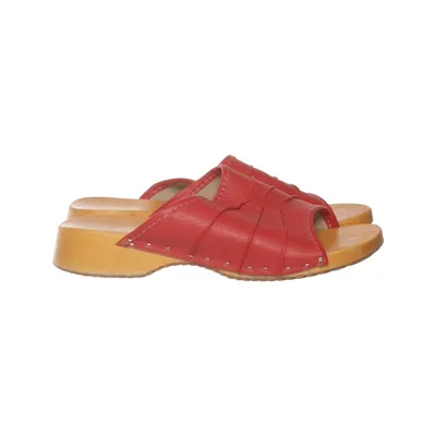 Klompen (Rood) Leer