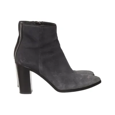 Bottes à talons (Gris) de Paul Warmer Cuir, Daim