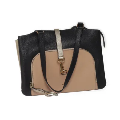 Handväska (Svart, Beige, Guldfärgad) från DKNY Skinn