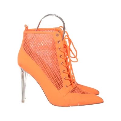Heeled boots (Orange) from Shoedazzle