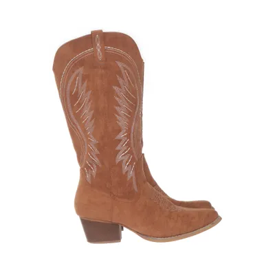 Cowboyboots (Brun, Vit)