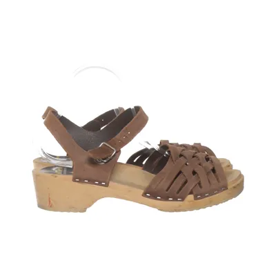 Sabots (Marron) de Swedish Hasbeens Cuir