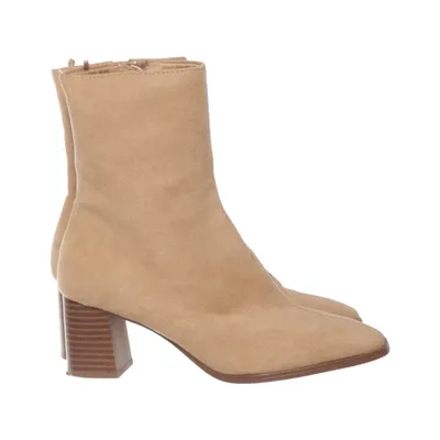 Laarzen met hak (Beige) van H&M Imitatie suède
