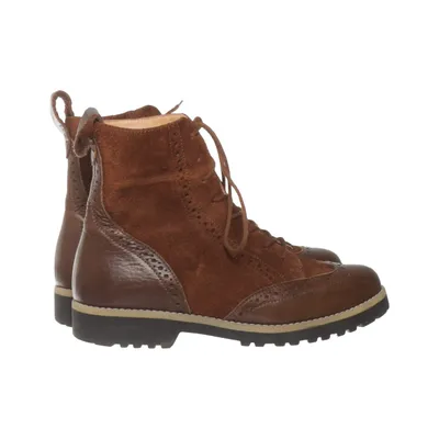 Bottes à lacets (Marron) de Werner Cuir