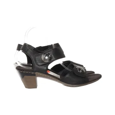 Sandales à talons hauts (Noir) de Rieker Cuir