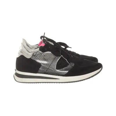 Sneakers (Black, Silver) from Philippe Model Leather