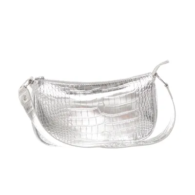 Schoudertas (Zilver) van H&M Polyester, Polyurethaan