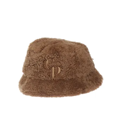 Bucket hat (Bruin) van C.P. Company Bont, Leer