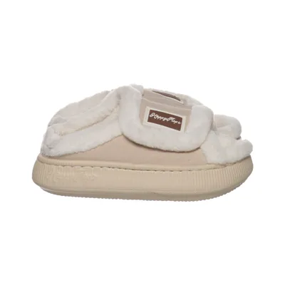 Tøfler (Beige, Hvid) fra Happy Flops