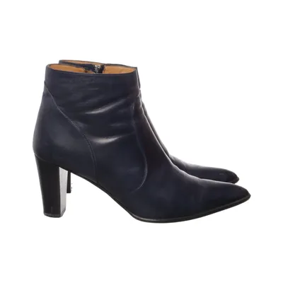 Heeled boots (Blue) from Perlato Leather