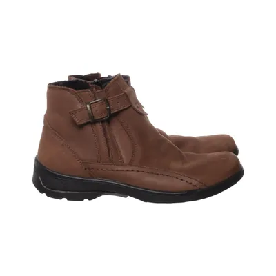 Ankle boots (Brown) from Gemini Polyester