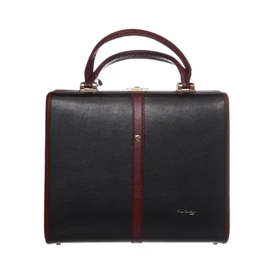 Handtasche (Rot, Schwarz) von Pierre Cardin