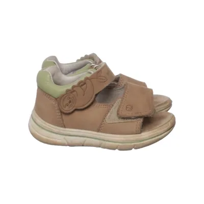 Sandals (Beige, Green) from Elefanten Leather