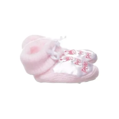 Baby booties (Pink, White) from Petite