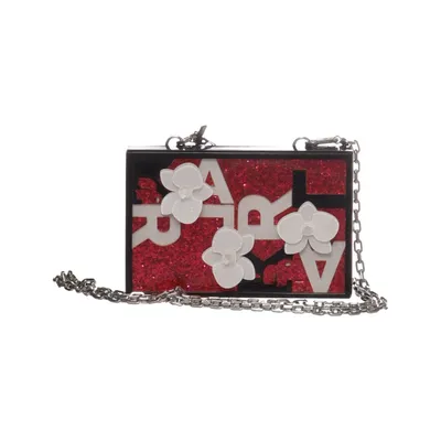 Clutchtaske (Sort, Pink, Hvid) fra Karl Lagerfeld Akryl