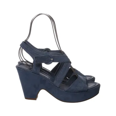 Keilschuhe (Blau) von Via della Rosa