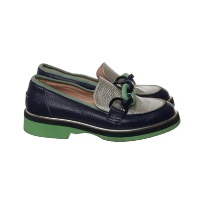 Loafers (Blå, Silverfärgad, Grön) från Pollini