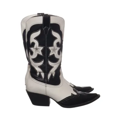 Cowboyboots (Svart, Vit) från Pull & Bear Collection