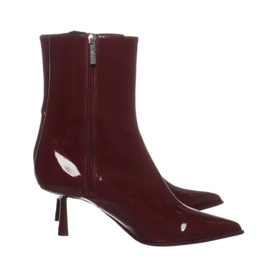 Heeled boots (Red) from Bershka