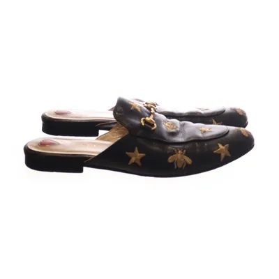 Mules (Sort, Guld) fra Gucci