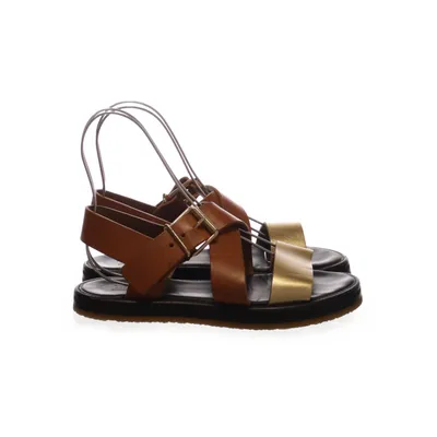 Sandaler (Brun, Svart, Guldfärgad) från Closed Skinn