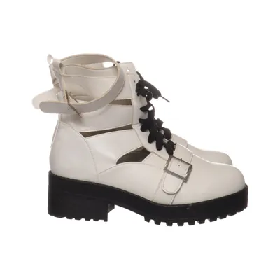 Laced boots (White, Black) from Park Lane