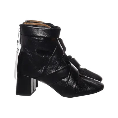 Stiefeletten (Schwarz) von Zara Basic Leder