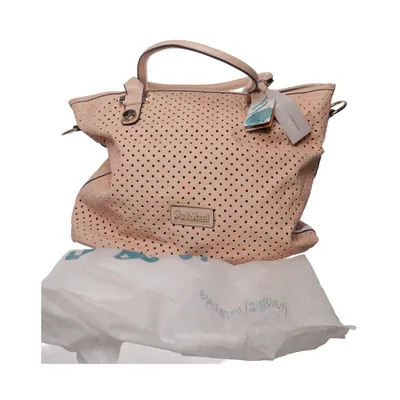 Handbag (Pink) from Paula Rossi Metallic fiber, Polyurethane