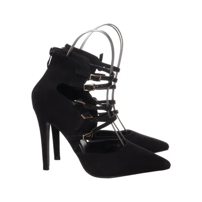 High heel sandals (Black) from La Bottine Souriante