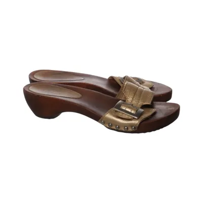 Sabots (Marron, Or) de Sanita Cuir