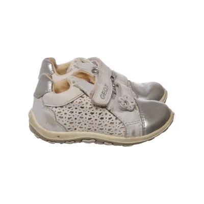 Sneakers (White, Silver) from Geox Leather